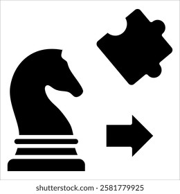 Business Strategy Icon Element For Design
