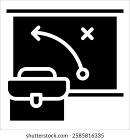 Business Strategy Icon Element For Design