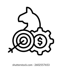 Business Strategy Icon Element for Design