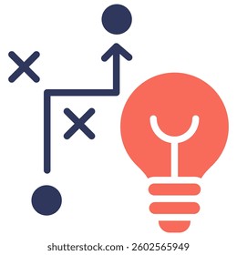 Business Strategy Icon Element For Design And Vector