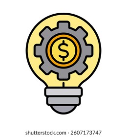 Business Strategy Icon Element for Design