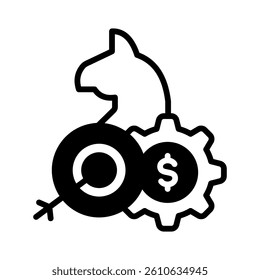 Business Strategy Icon Element for Design