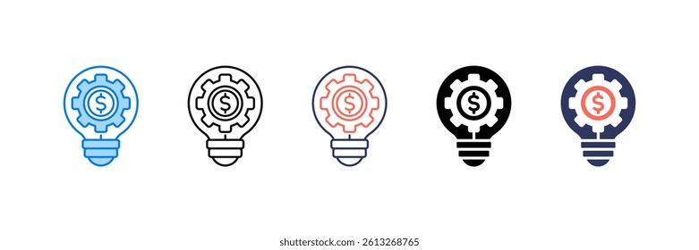 Business Strategy Icon Element for Design