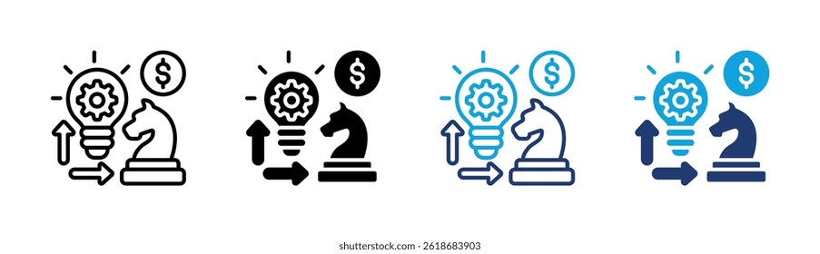 Elemento de icono de estrategia empresarial para el diseño