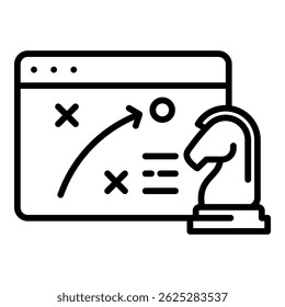 Business Strategy Icon Element For Design