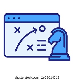 Business Strategy Icon Element For Design