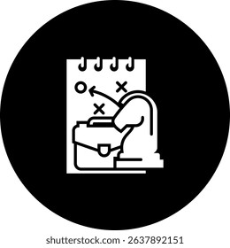 Business Strategy Icon Element For Design