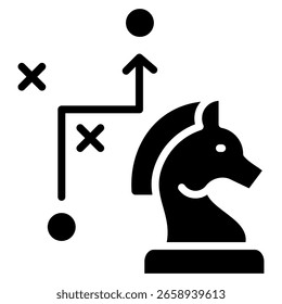 Business Strategy Icon Element For Design