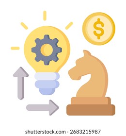 Elemento de icono de estrategia empresarial para el diseño