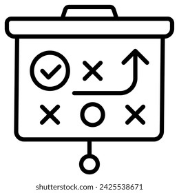Business Strategy icon line vector illustration