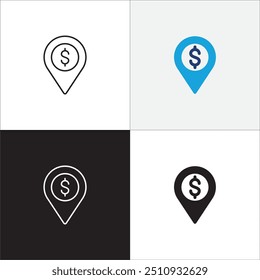 Geschäftsstrategie-Symbol. Symbolsatz "Plan". Ziel- und Zielsymbol. Geschäfts- und Verwaltungssymbole. Vektorgrafik in dünner Linie und Farbe flach durchgezogene Variation grafische Ressource.