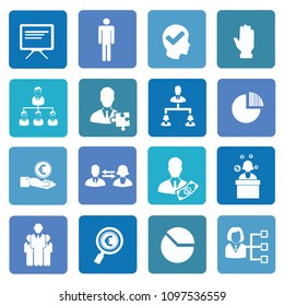 Business and strategy icon set vector design
