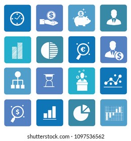Business and strategy icon set vector design