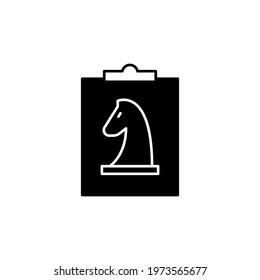 business strategy icon vector illustration. business strategy icon black style design. isolated on white background
