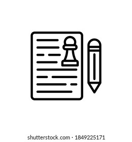 Business Strategy icon in vector. Logotype
