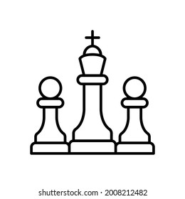 Geschäftsstrategie-Symbol, Vektorset. Illustrationssammlung für Verkaufsprogramme. Symbol oder Logo der Werbekampagne.