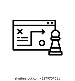 business strategy icon for your website design, logo, app, UI.