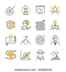 Business Strategy Icons - Shutterstock ID 361864118