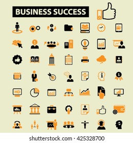 iconos de estrategia de negocios
