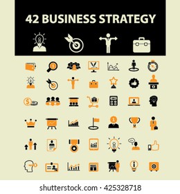 business strategy icons
