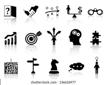 Business Strategy Icons Set