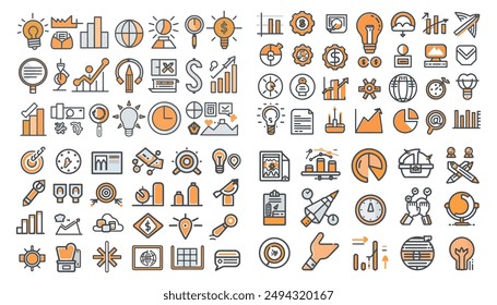Business strategy icons set.Workplace,teamwork,desk,partnership,planning, coworking, management icons and more signs,Teamwork,human resources,meeting,partnership,meeting,work group.Simple line vector.