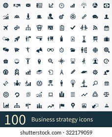 business strategy Icons Vector set