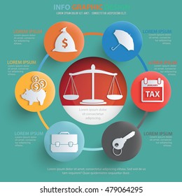 Business and strategy info graphic design on clean background,vector