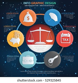 
Business and strategy info graphic design on sky background,vector
