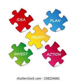 business strategy info graphic vector