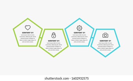 Business Strategy Infographic element with Line Style