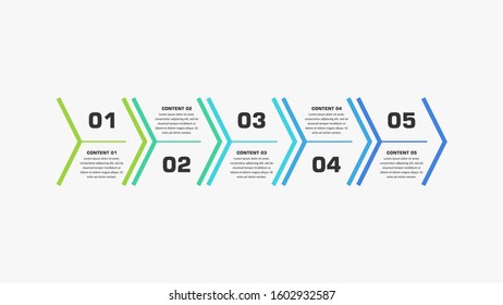 Business Strategy Infographic element with Line Style