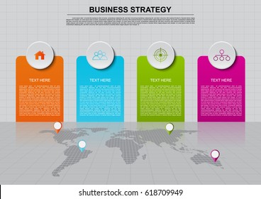 Business strategy infographic vector design s