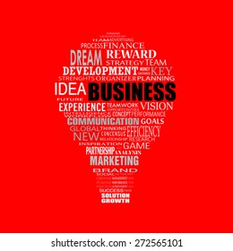 business strategy light bulb vector