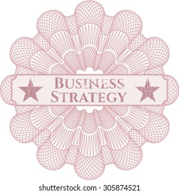 Rosette lineal de estrategia de negocio