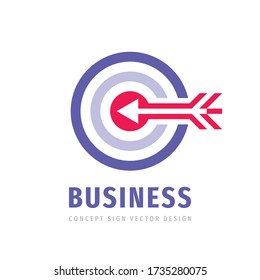 El logo de la estrategia de negocios tienta el diseño. Símbolo de destino de flecha. Icono logístico. Signo vectorial del mercado de inversión.