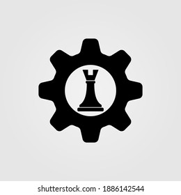 Business strategy management icon. Strategy generation symbol. Web site page and mobile app design element.