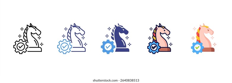 Business Strategy Multi Style Icon Set