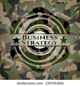 Business Strategy on camo pattern