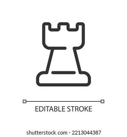 Business strategy pixel perfect linear ui icon. Project management planning. GUI, UX design. Outline isolated user interface element for app and web. Editable stroke. Poppins font used