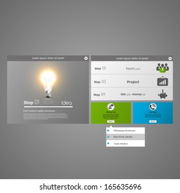  business strategy plan concept idea, Vector illustration Modern template Design 