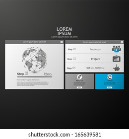  business strategy plan concept idea, Vector illustration Modern template Design 