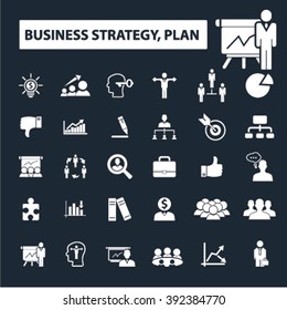 
Business Strategy Plan Icons
