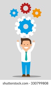 Business strategy and planning graphic design, vector illustration.