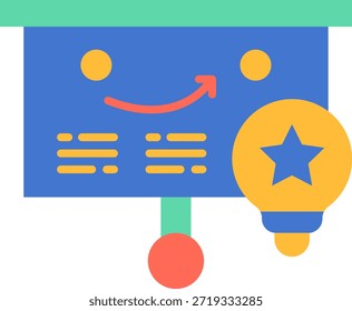 Business Strategy Presentation with Light Bulb Idea