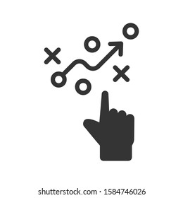 Business strategy report vector icon