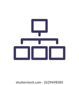Business strategy success related icon outline and linear vector.