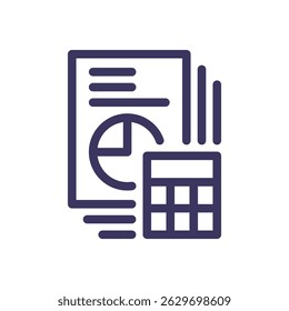 Business strategy success related icon outline and linear vector.