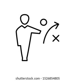 Business Strategy Vector Graphics Outline Icon