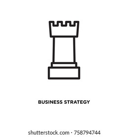 Business strategy vector icon, chess symbol. Modern, simple flat vector illustration for web site or mobile app